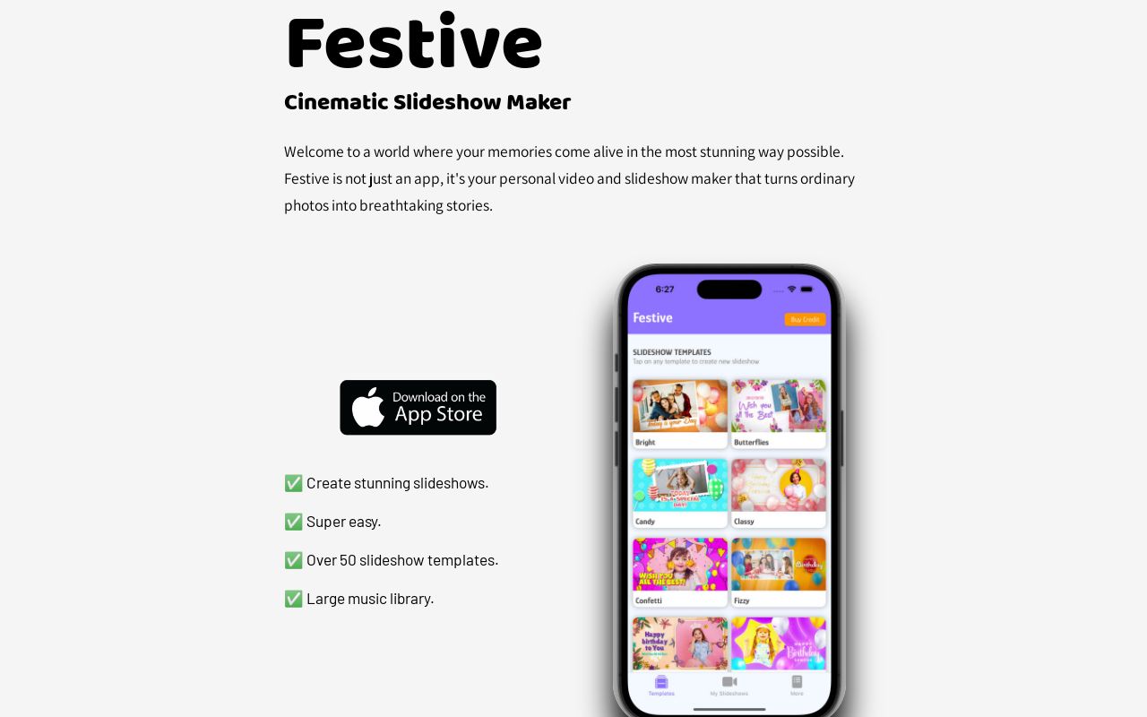 Festive Slideshow Maker logo